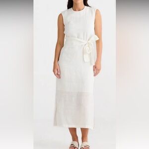 NWT Brave + True Turning Point Sleeveless Linen Dress